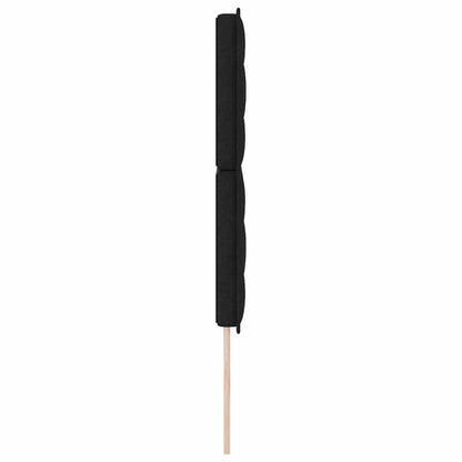 Testiera LED con strisce LED con testiera Nero 160 cm Tessuto | homemem39