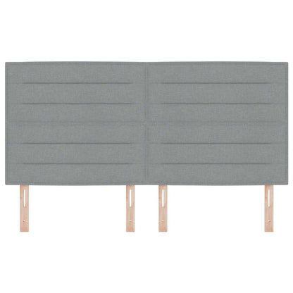 Testiera LED con testiera Grigio chiaro 180 cm Poliestere - homemem39