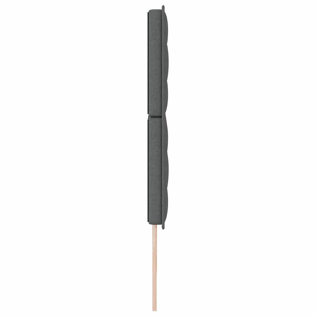 Testiera LED con strisce LED Grigio scuro 180 cm Tessuto | homemem39