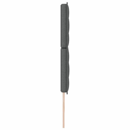 Testiera LED con strisce LED Grigio scuro 180 cm Tessuto | homemem39