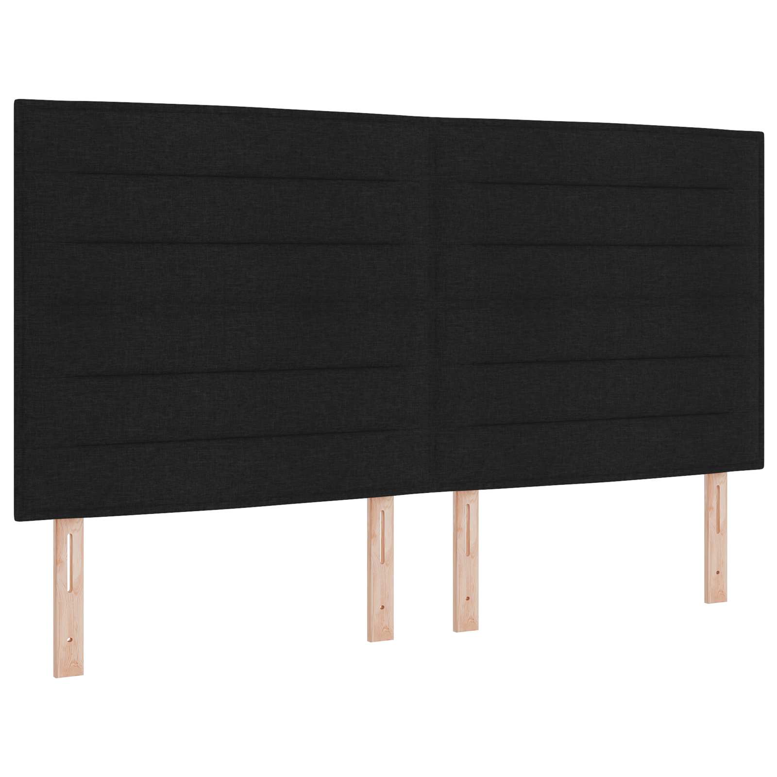 Testiera LED con strisce LED con testiera Nero 180 cm Tessuto | homemem39