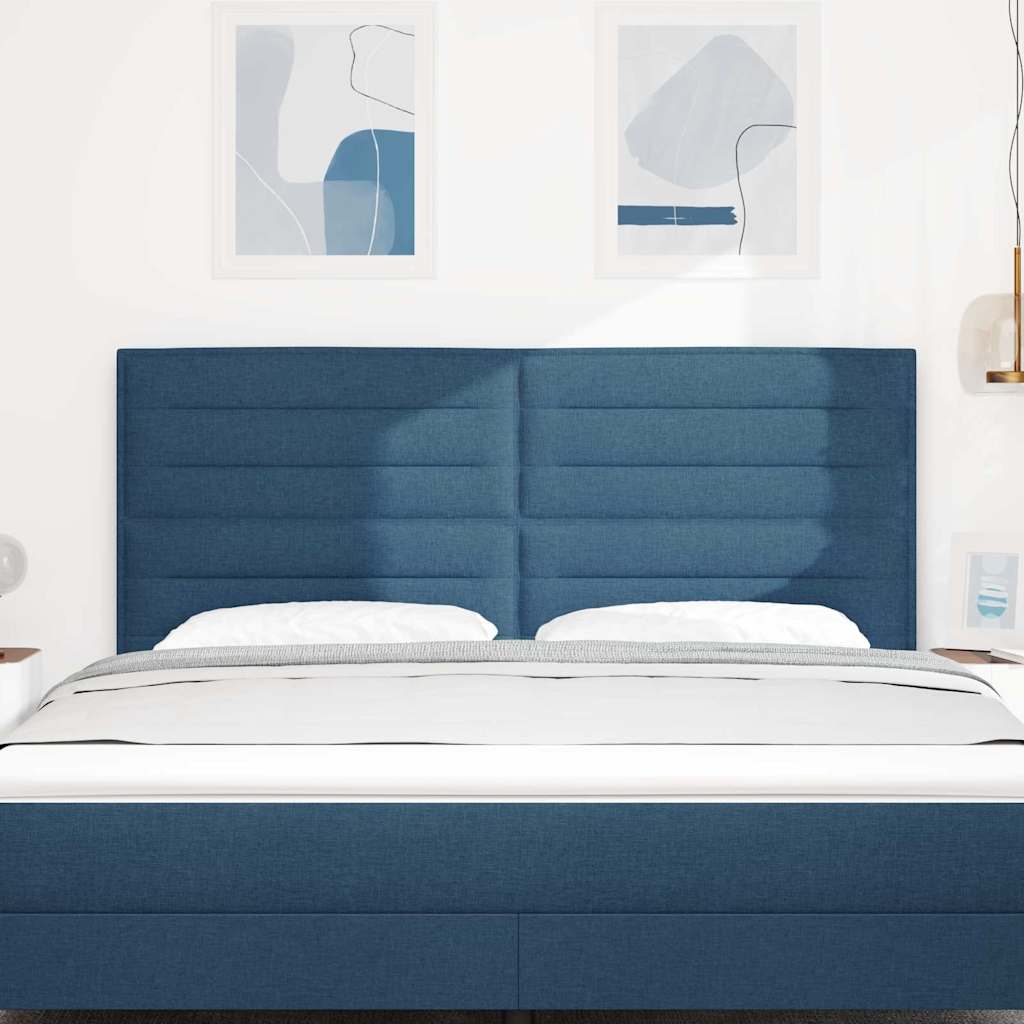 Testiera LED con strisce LED con testiera Blu 180 cm Tessuto | homemem39