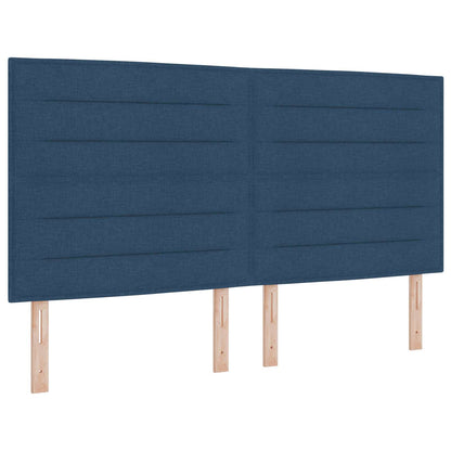 Testiera LED con strisce LED con testiera Blu 180 cm Tessuto | homemem39