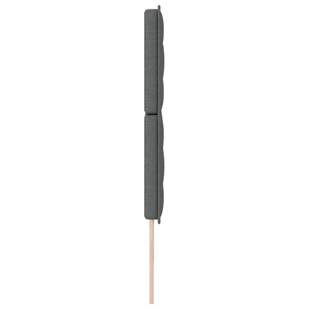 Testiera LED con strisce LED Grigio scuro 200 cm Tessuto