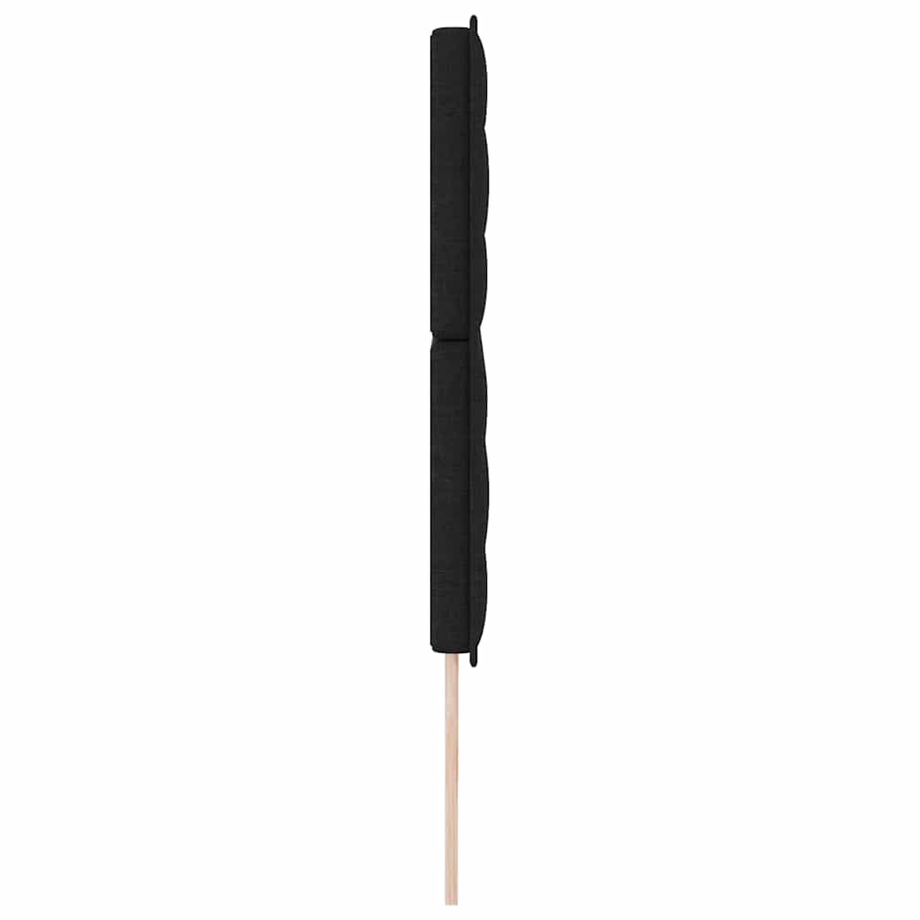 Testiera LED con strisce LED con testiera Nero 200 cm Tessuto | homemem39