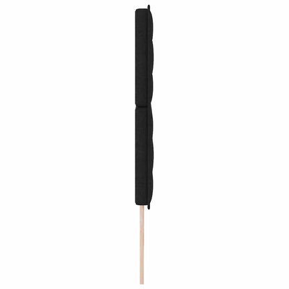 Testiera LED con strisce LED con testiera Nero 200 cm Tessuto | homemem39