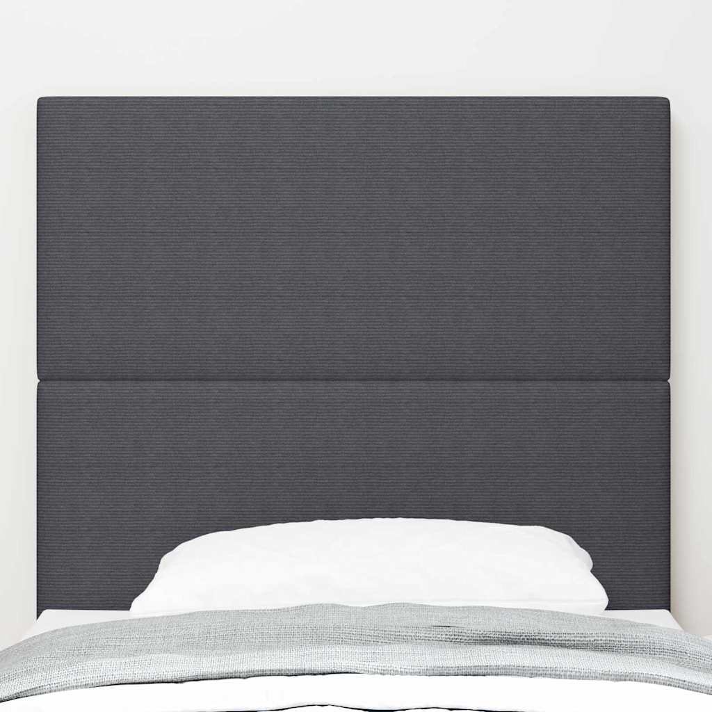 Testiera LED con testiera Grigio scuro 80 cm Tessuto in Cords | homemem39