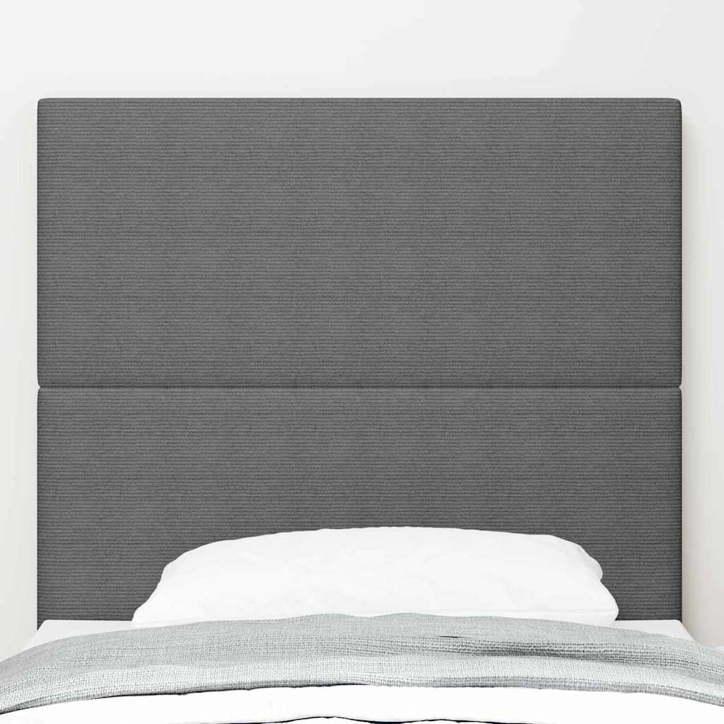 Testiera LED con testiera Grigio chiaro 90 cm Tessuto in Cords | homemem39
