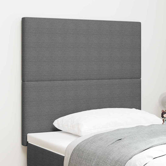 Testiera LED con testiera Grigio chiaro 100 cm Tessuto in Cords | homemem39