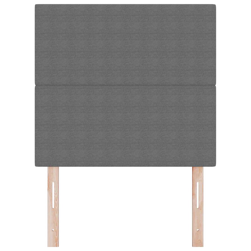 Testiera LED con testiera Grigio chiaro 100 cm Tessuto in Cords
