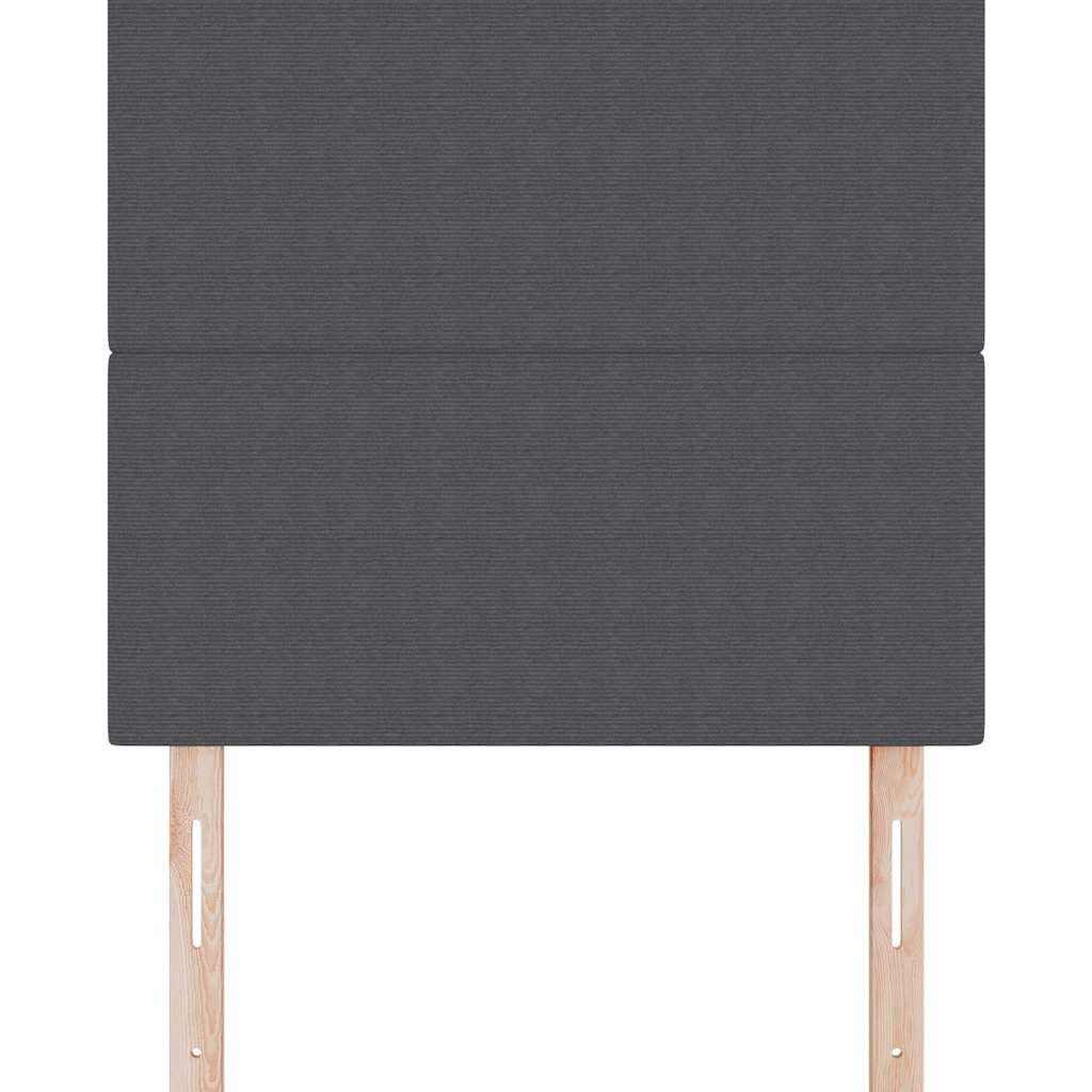 Testiera LED con testiera Grigio scuro 100 cm Tessuto in Cords | homemem39