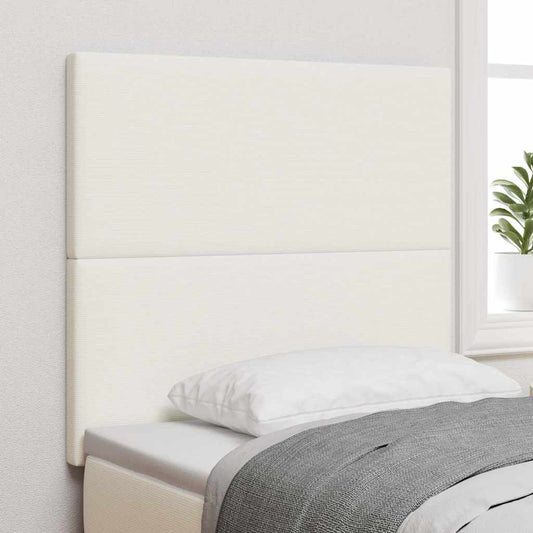 Testiera LED con strisce LED Crema 100 cm Tessuto in Cords | homemem39
