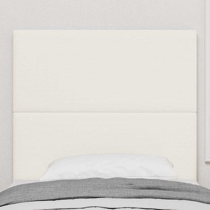 Testiera LED con strisce LED Crema 100 cm Tessuto in Cords | homemem39