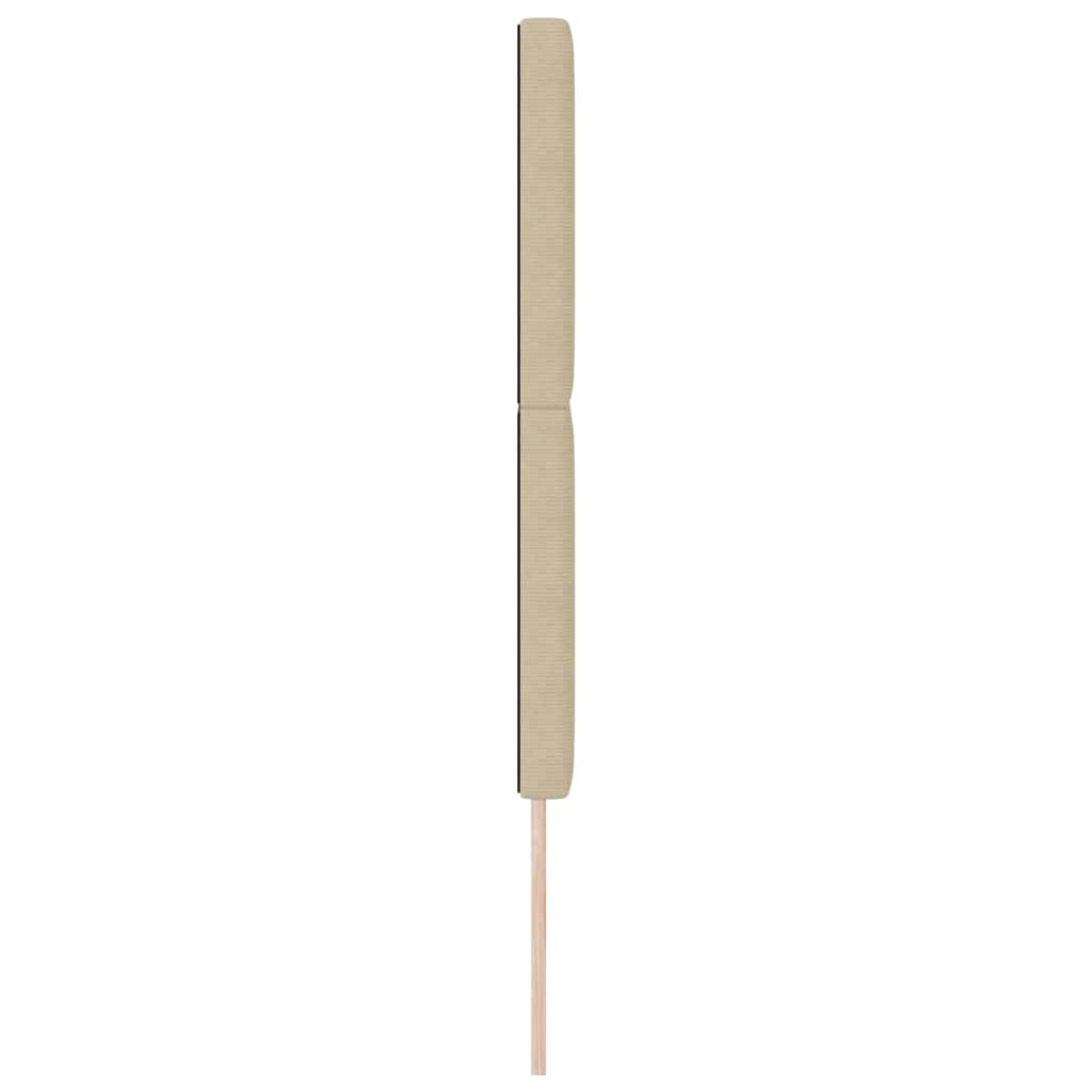 Testiera LED con testiera Grigio Verde 144 cm Tessuto in Cords | homemem39