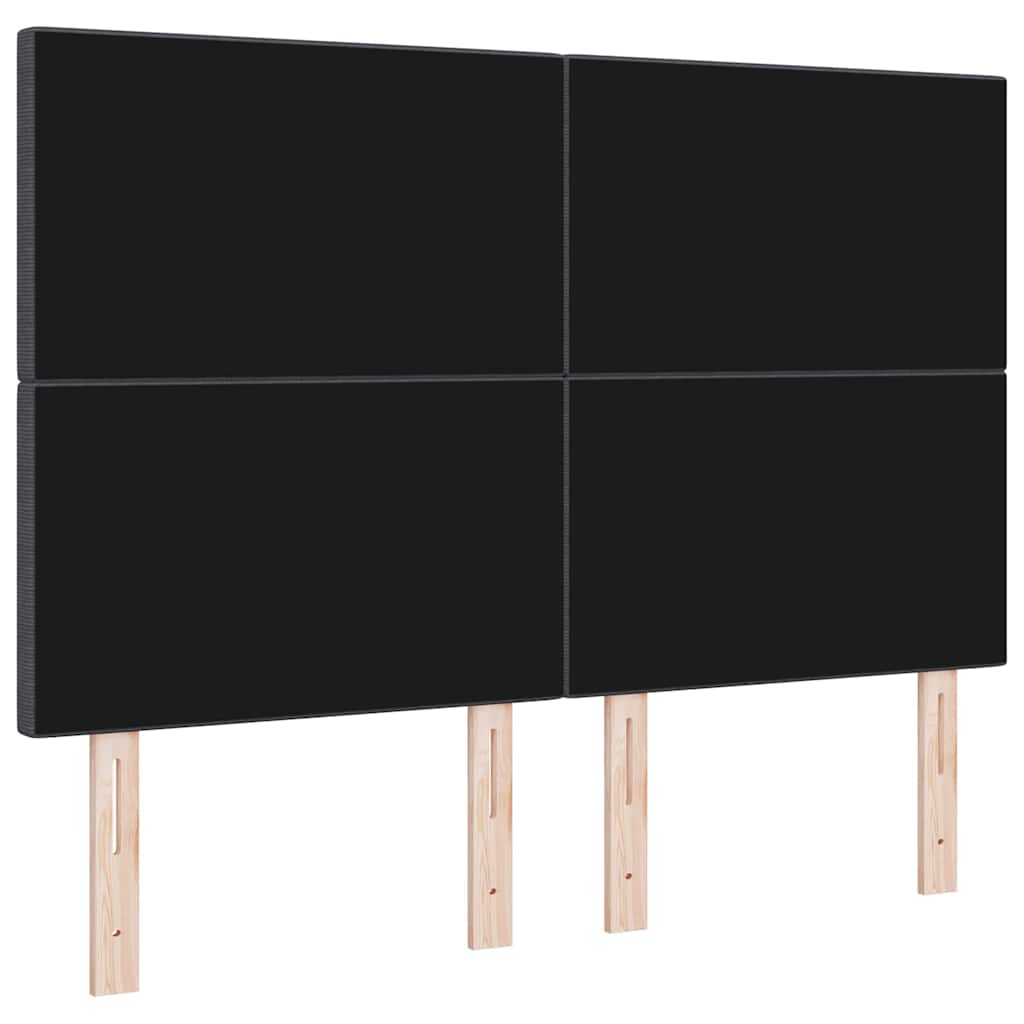 Testiera LED con testiera Grigio scuro 160 cm Tessuto in Cords | homemem39