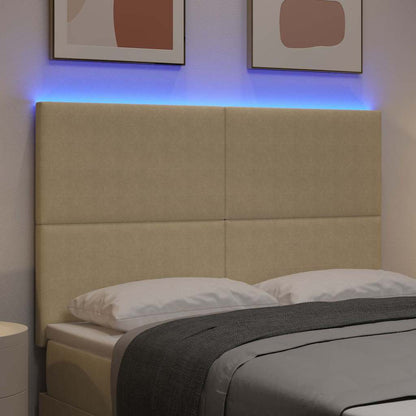 Testiera LED con testiera Grigio Verde 160 cm Tessuto in Cords | homemem39