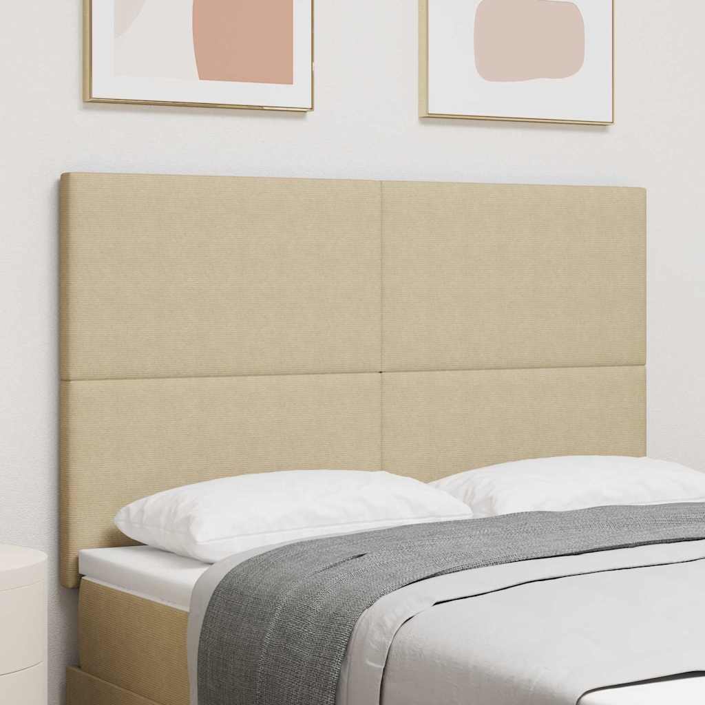 Testiera LED con testiera Grigio Verde 160 cm Tessuto in Cords