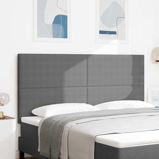Testiera LED con testiera Grigio chiaro 180 cm Tessuto in Cords | homemem39