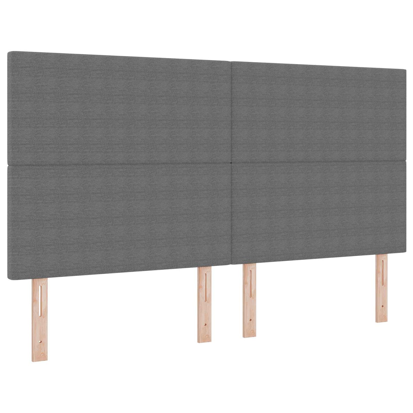 Testiera LED con testiera Grigio chiaro 180 cm Tessuto in Cords | homemem39