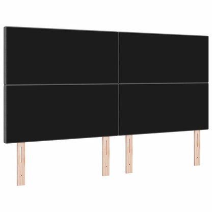 Testiera LED con testiera Grigio chiaro 180 cm Tessuto in Cords