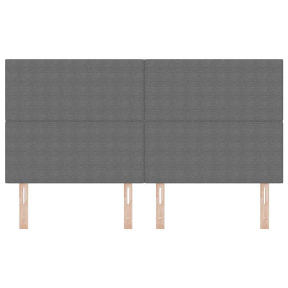 Testiera LED con testiera Grigio chiaro 180 cm Tessuto in Cords