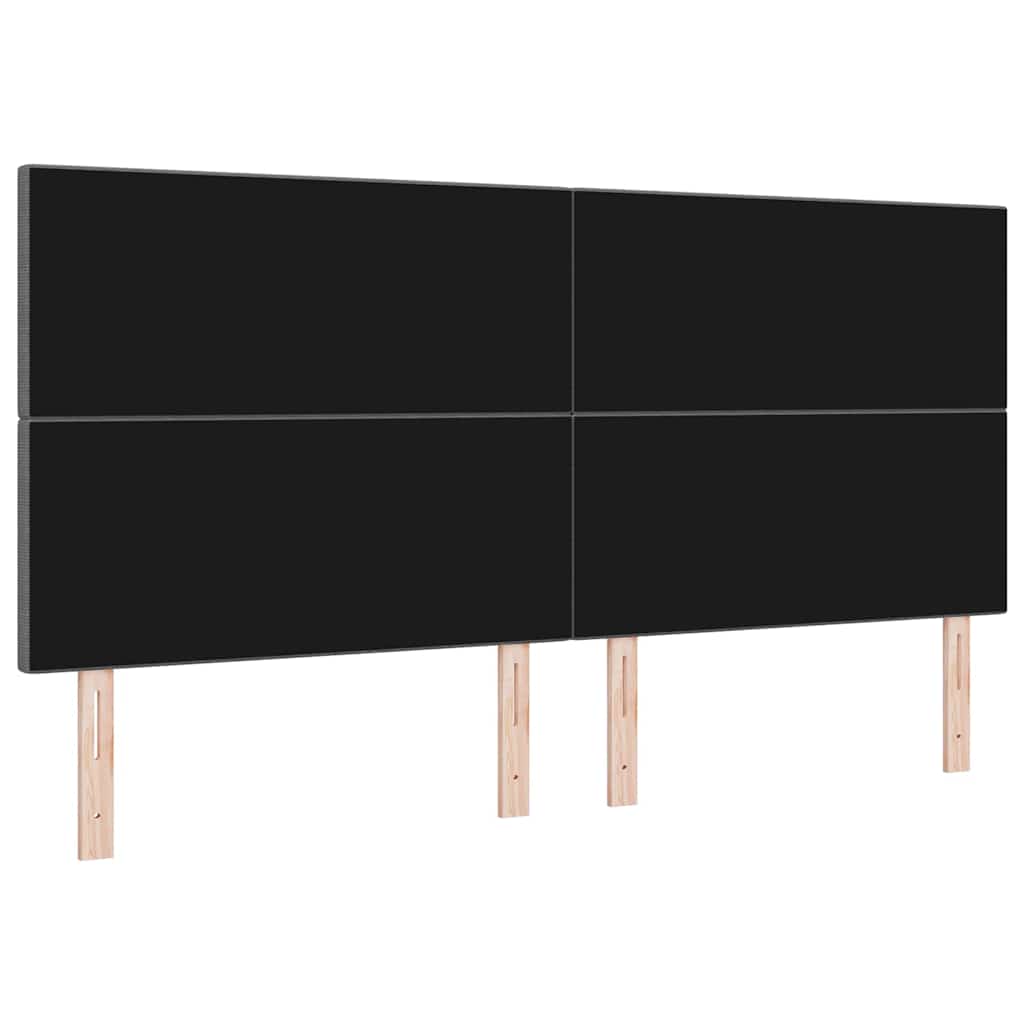 Testiera LED con testiera Grigio chiaro 200 cm Tessuto in Cords