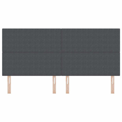 Testiera LED con testiera Grigio scuro 200 cm Tessuto in Cords | homemem39