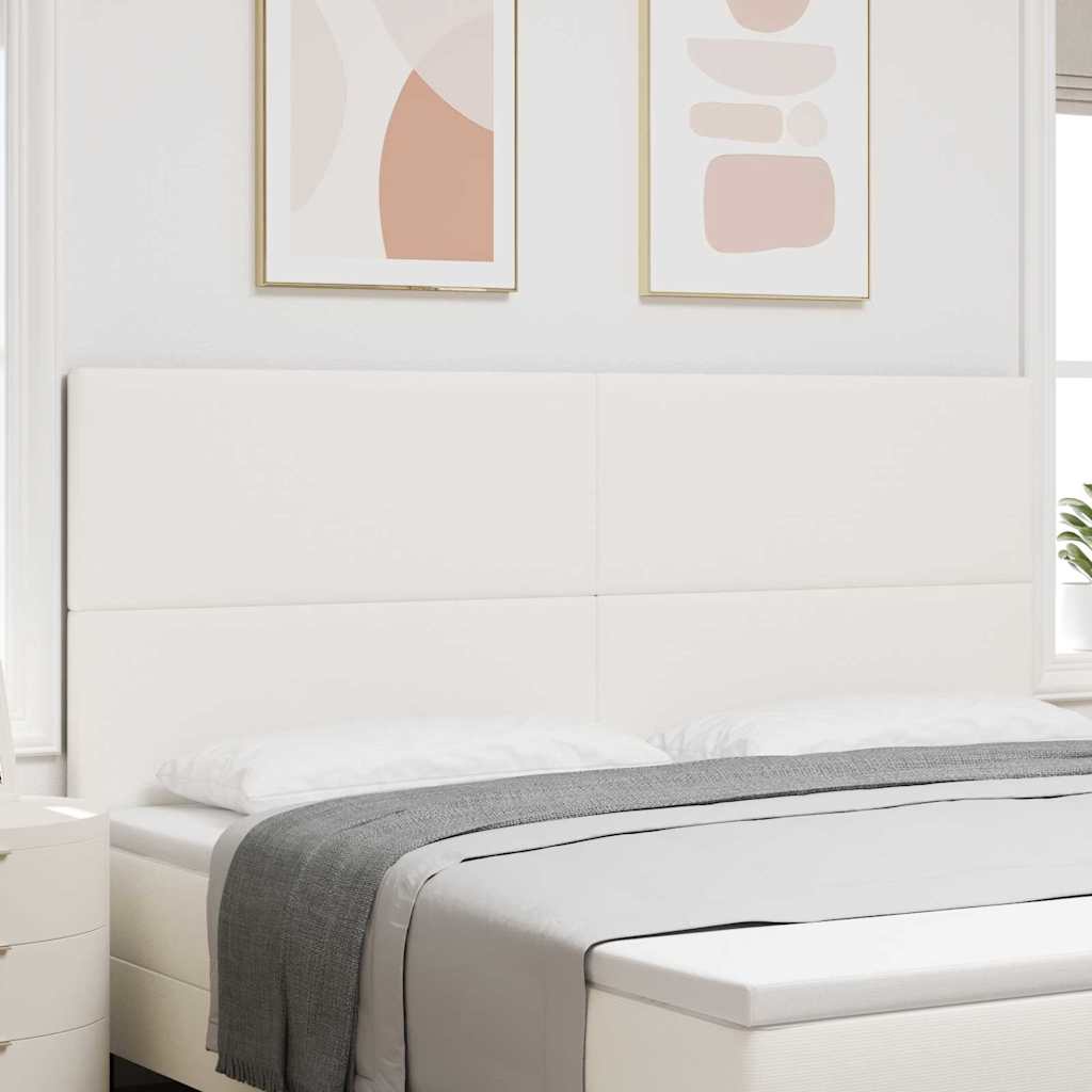 Testiera LED con strisce LED Crema 200 cm Tessuto in Cords | homemem39