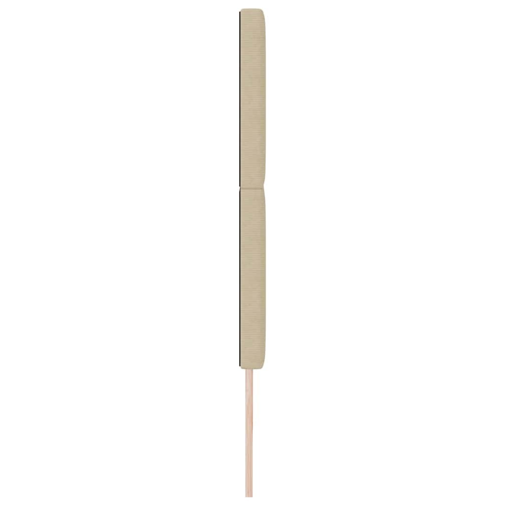 Testiera LED con testiera Grigio Verde 200 cm Tessuto in Cords | homemem39