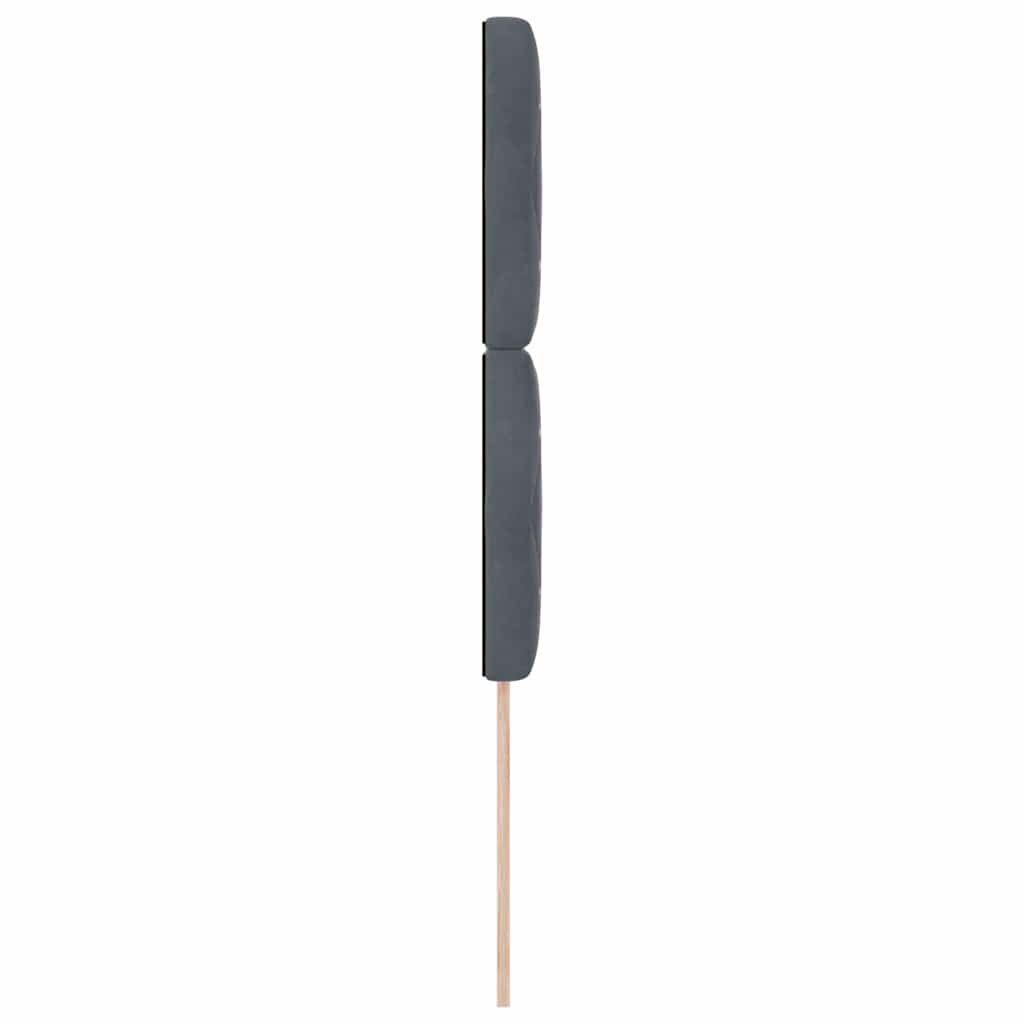 Testiera LED con strisce LED Grigio scuro 90 cm Velluto | homemem39