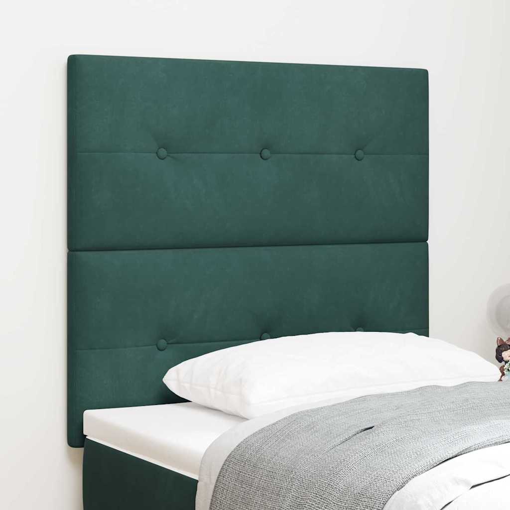 Testiera LED con strisce LED Verde 100 cm Velluto | homemem39