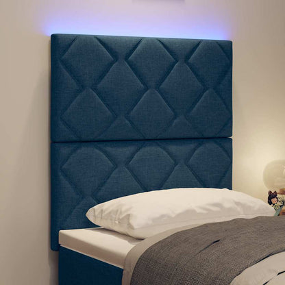 Testiera LED Blu 80 cm Tessuto | homemem39