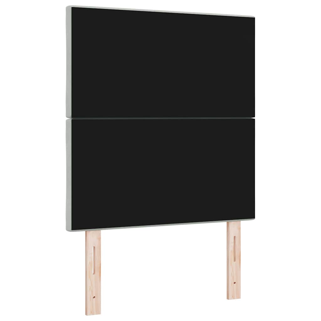 Testiera LED Grigio chiaro 80 cm Velluto | homemem39