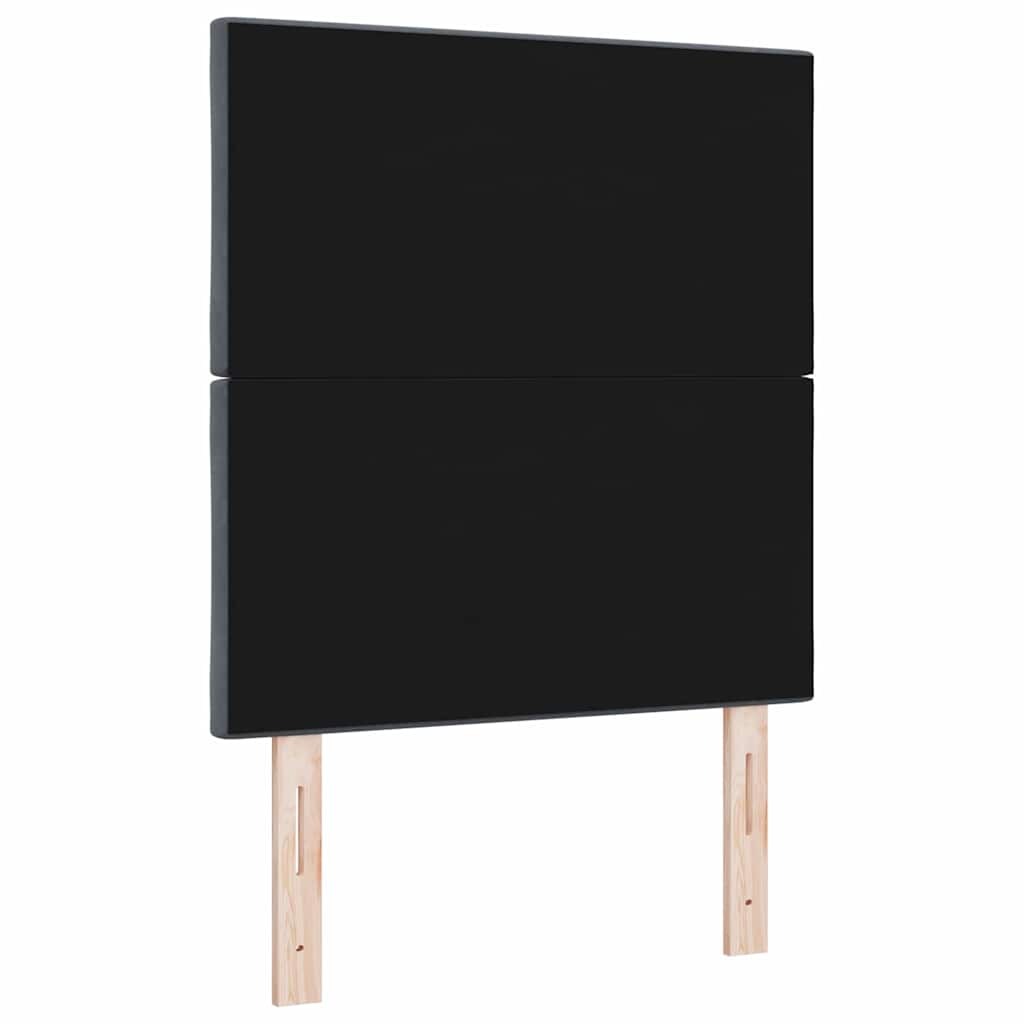 Testiera LED Grigio scuro 80 cm Velluto