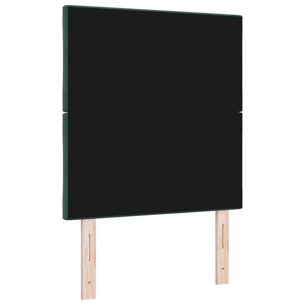 Testiera LED Verde Scuro 80 cm Velluto | homemem39