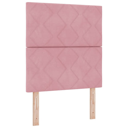 Testiera LED Rosa 80 cm Velluto | homemem39