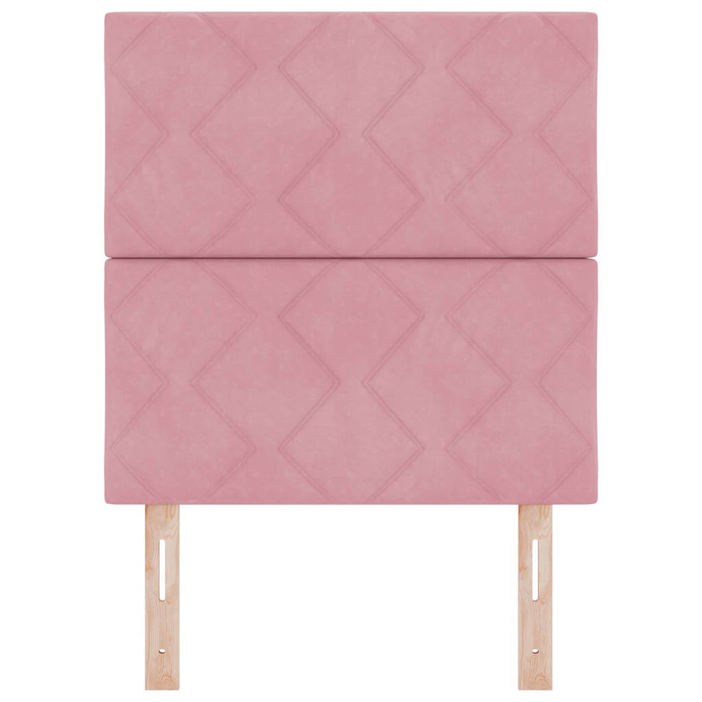 Testiera LED Rosa 80 cm Velluto | homemem39