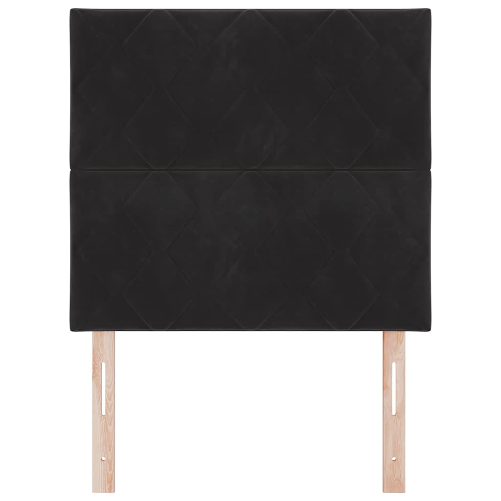 Testiera LED Nero 90 cm Velluto | homemem39