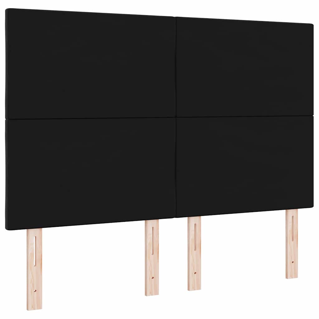 Testiera LED Nero 144 cm Velluto | homemem39