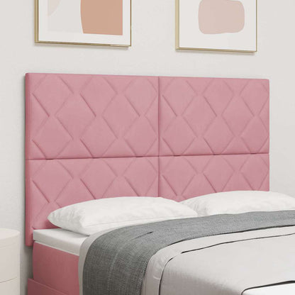 Testiera LED Rosa 144 cm Velluto | homemem39