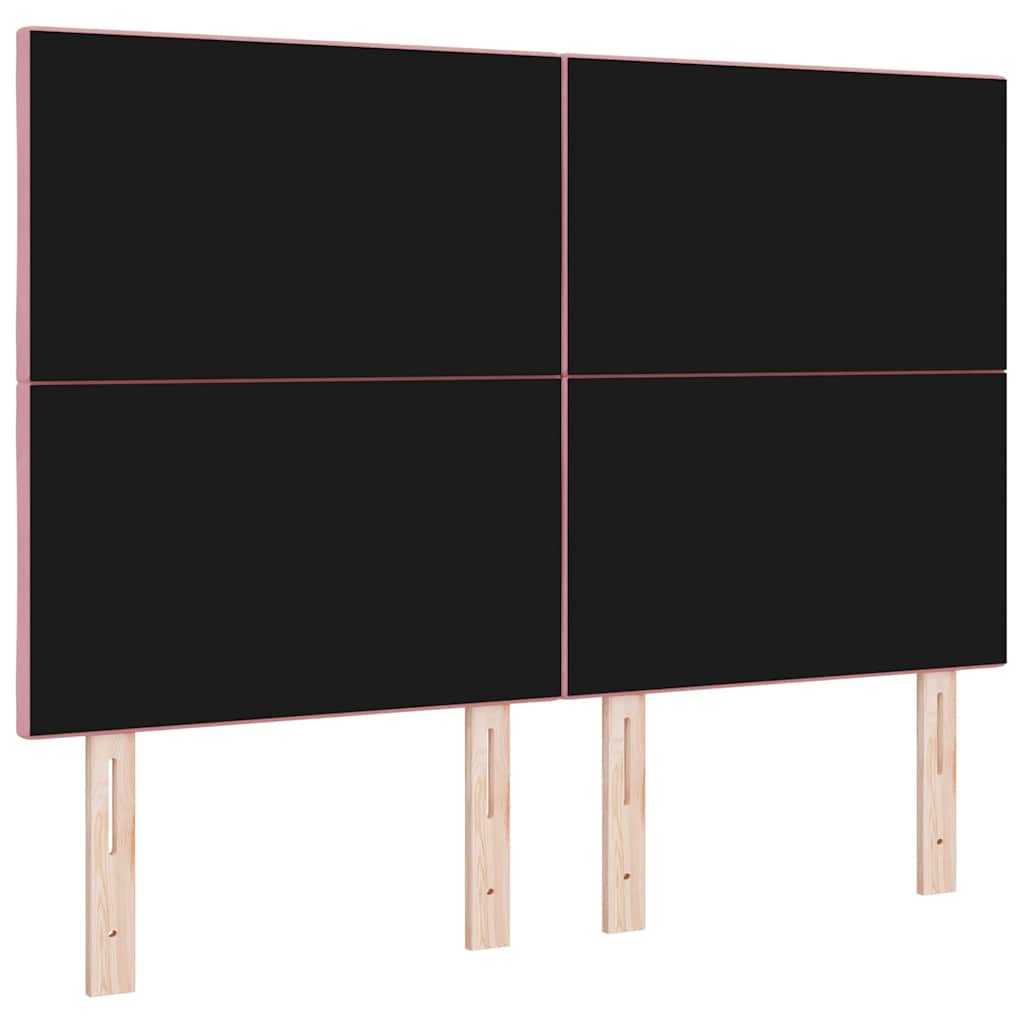 Testiera LED Rosa 144 cm Velluto | homemem39