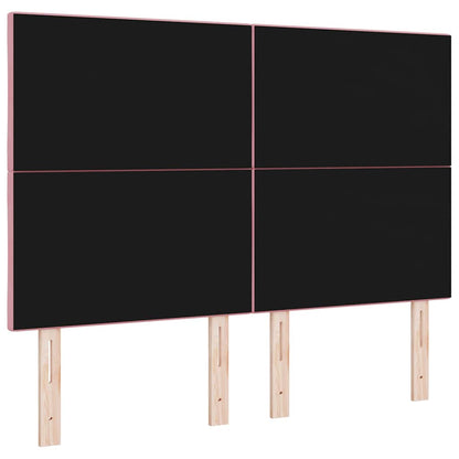 Testiera LED Rosa 144 cm Velluto | homemem39
