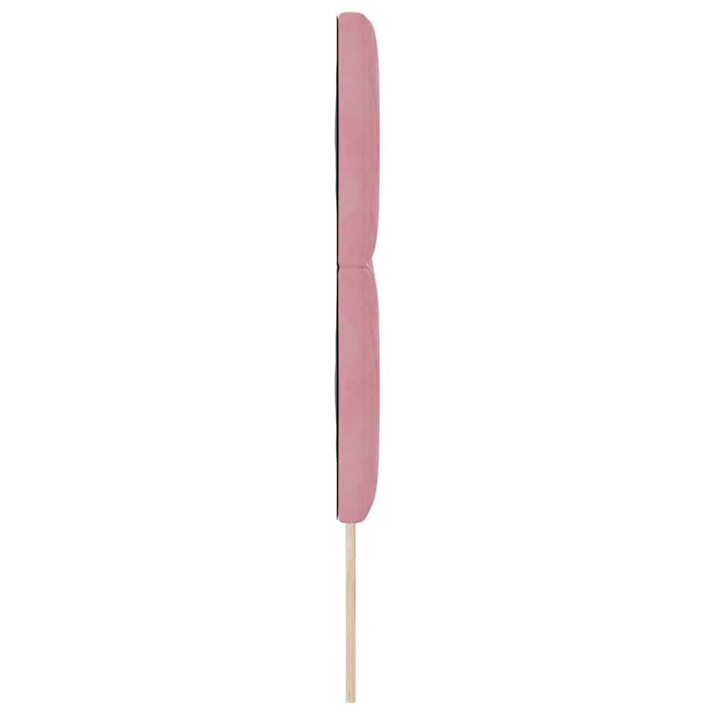 Testiera LED Rosa 144 cm Velluto | homemem39