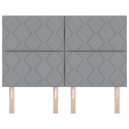 Testiera LED Grigio chiaro Tessuto | homemem39