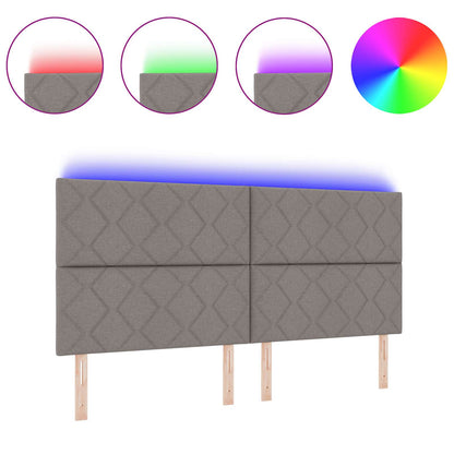 Testiera con luci a strisce a LED Talpa 200 cm Tessuto