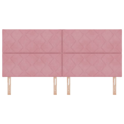 Testiera LED con testiera Rosa 200 cm Pelle Sintetica