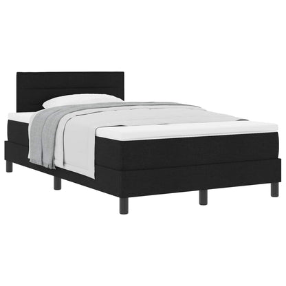 Letto a molle con testiera Nero 120 x 190 cm Tessuto | homemem39