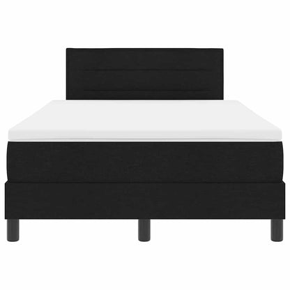 Letto a molle con testiera Nero 120 x 190 cm Tessuto | homemem39