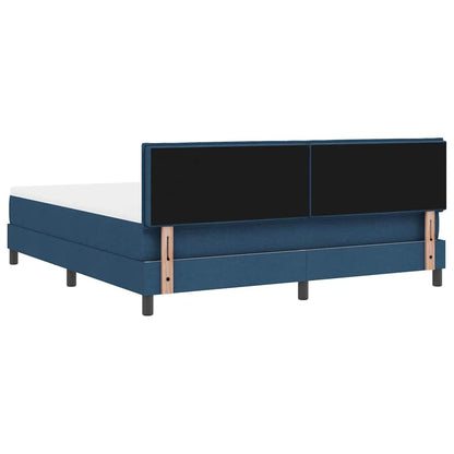 Letto a molle con testiera Blu 180 x 200 cm Tessuto | homemem39
