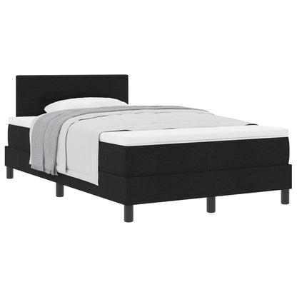 Letto a molle con testiera Nero 120 x 200 cm Tessuto | homemem39